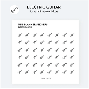 Planner stickers | Electric guitar