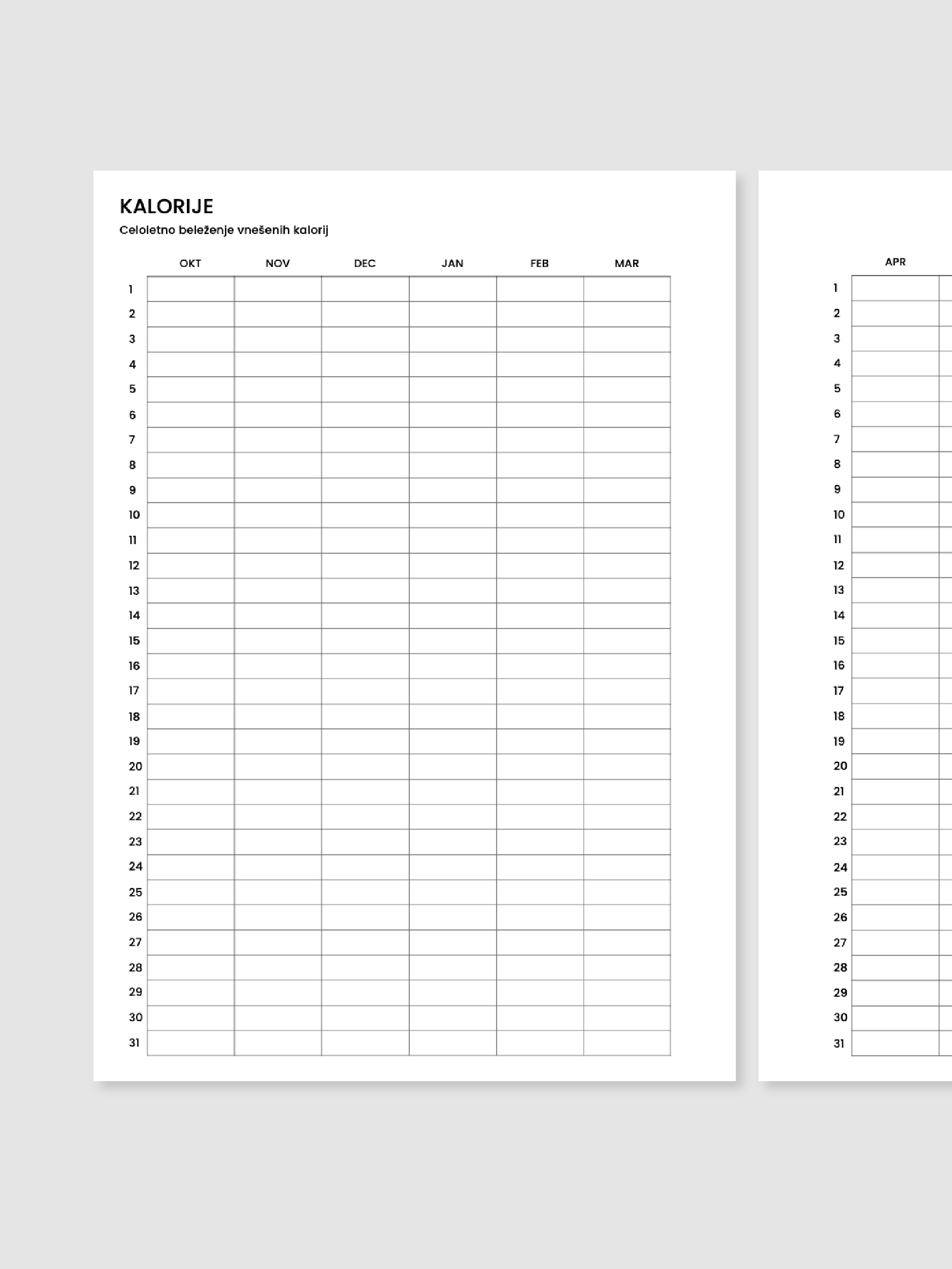 Kalorije | A5 inserti
