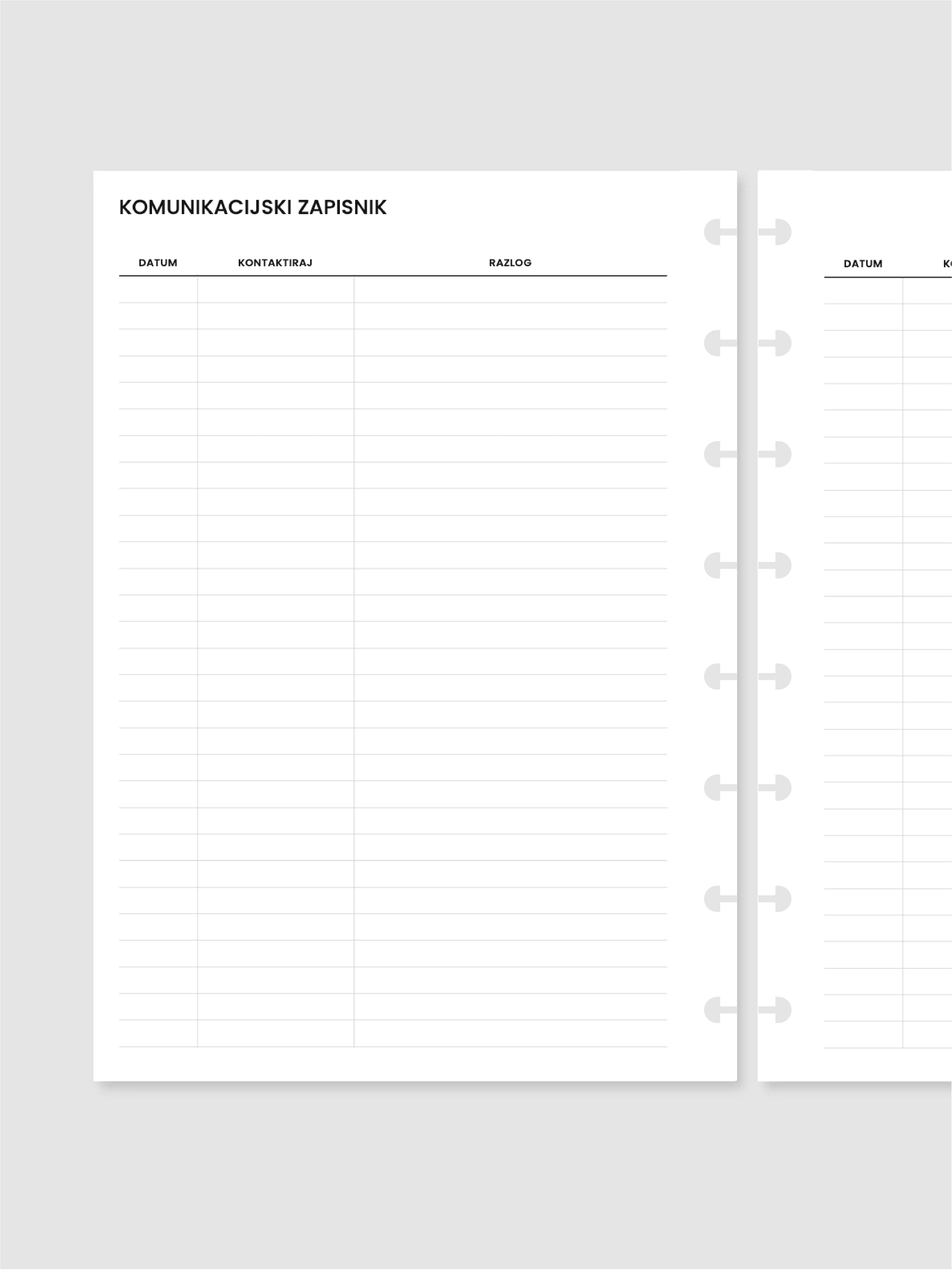 Komunikacijski zapisnik | diskovni