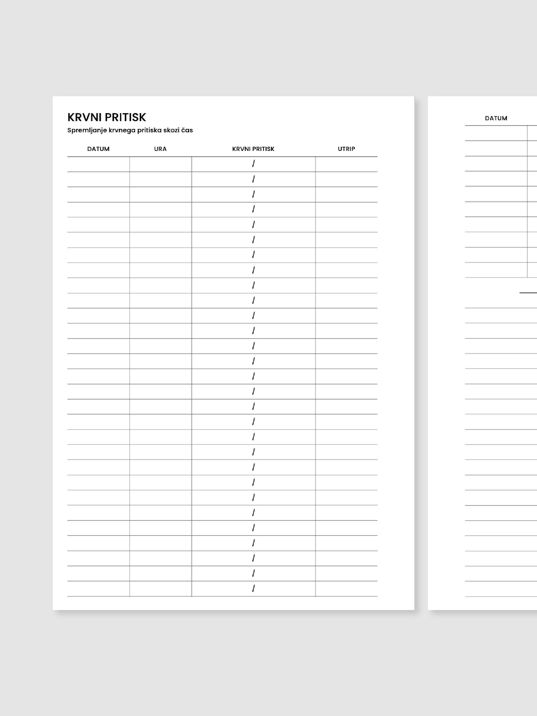 Krvni pritisk | A5 inserti