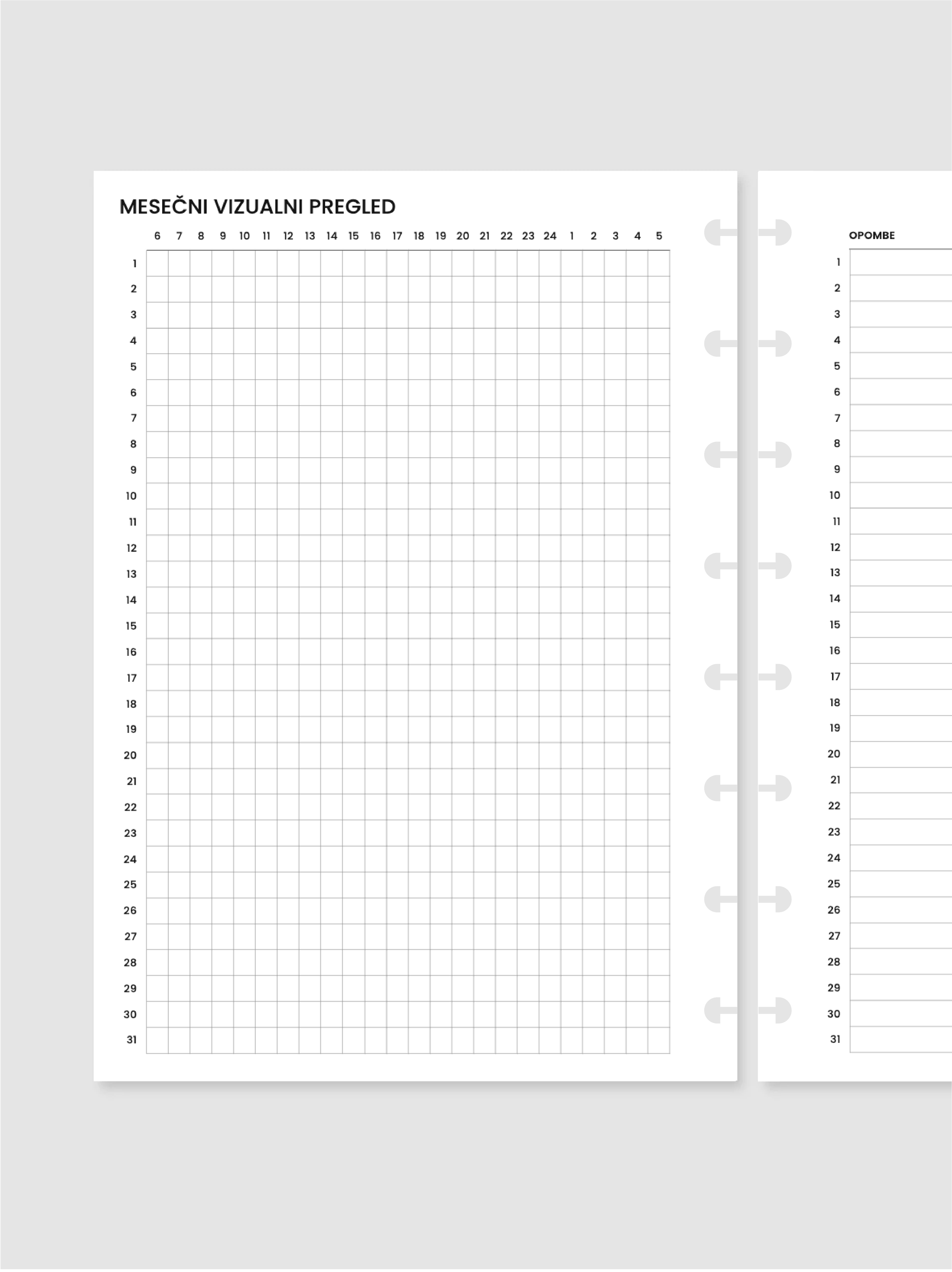 Mesečni vizualni pregled | diskovni