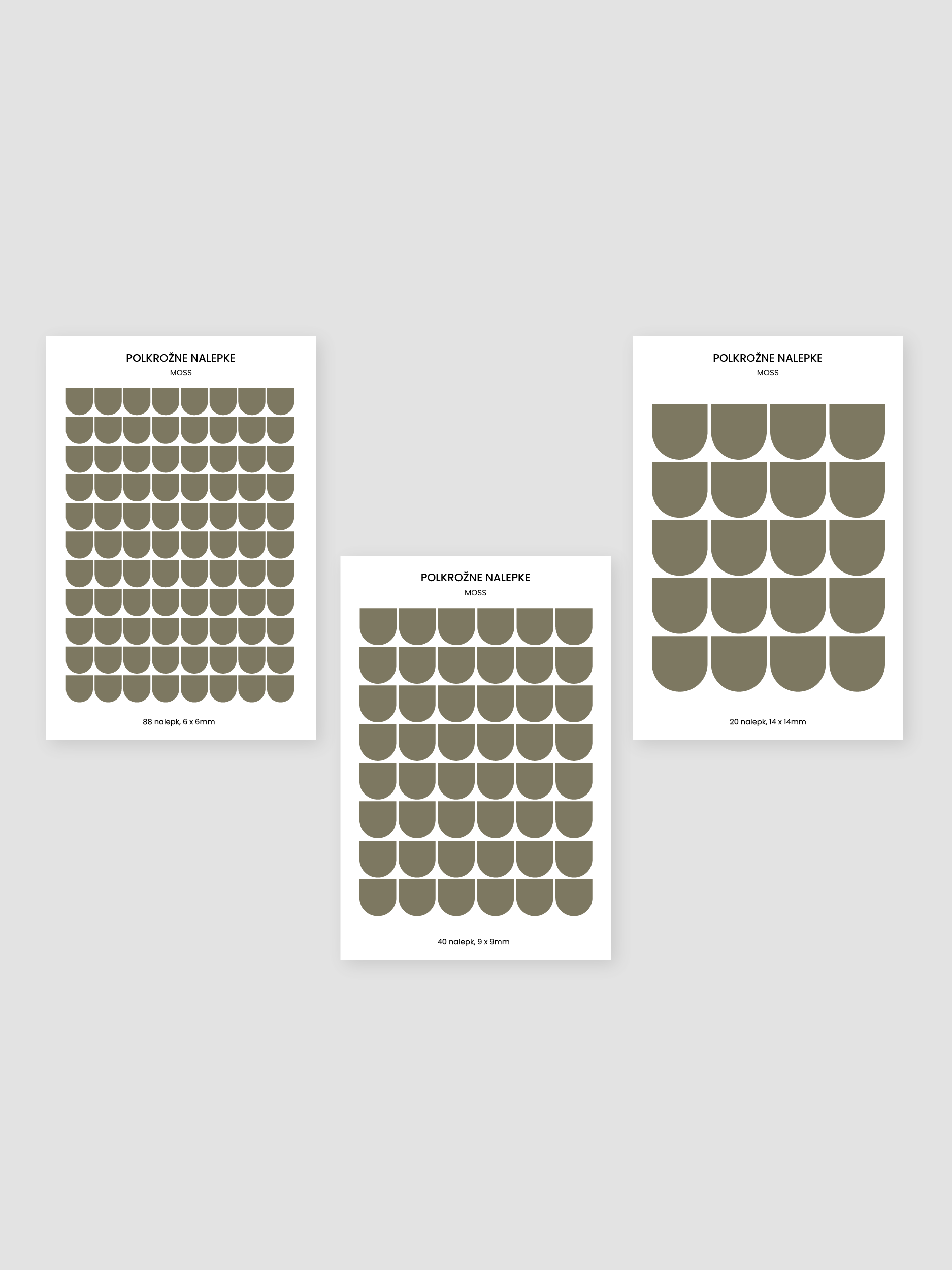 Set nalepk | polkrožne