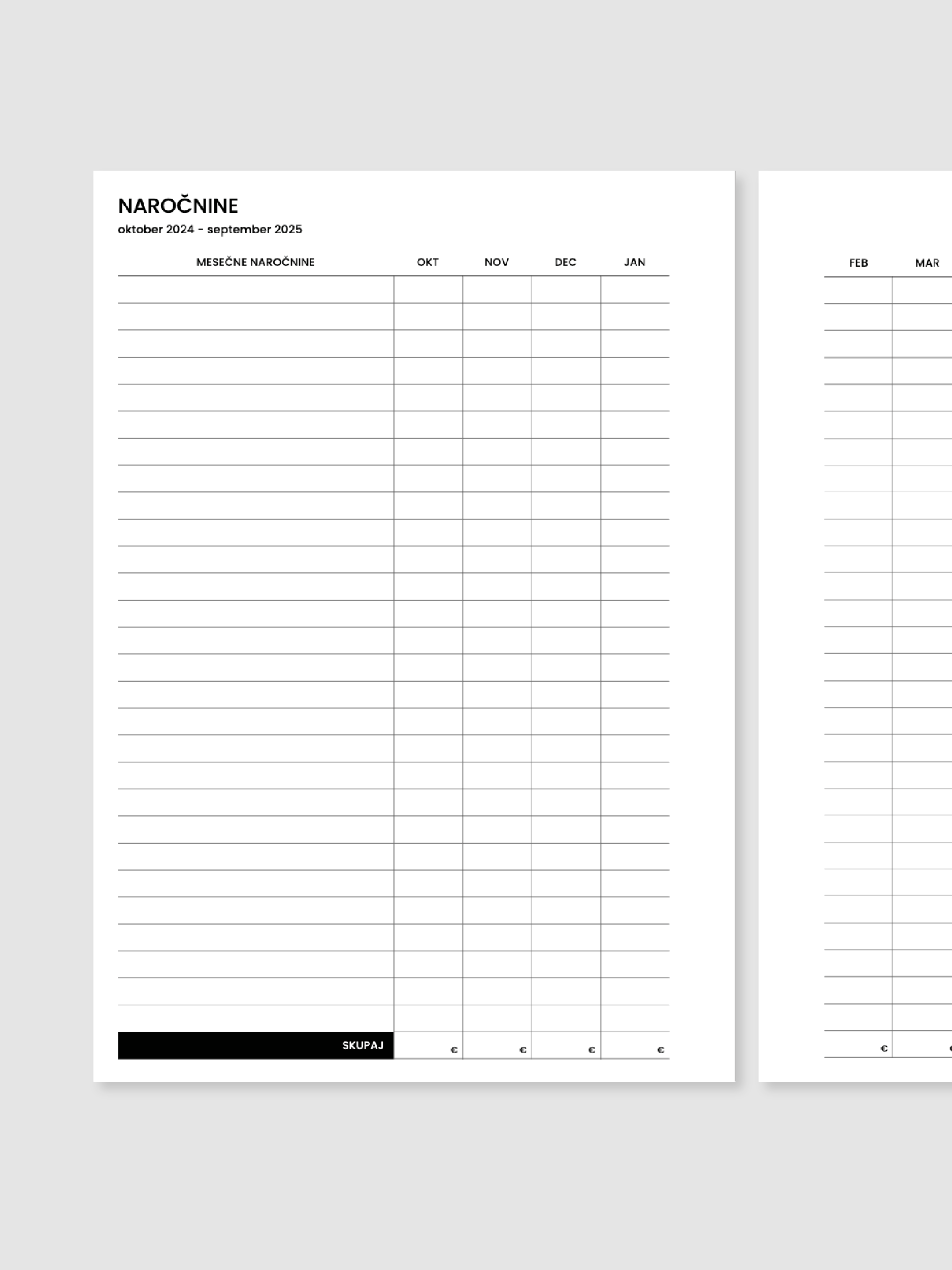 Naročnine | A5 inserti
