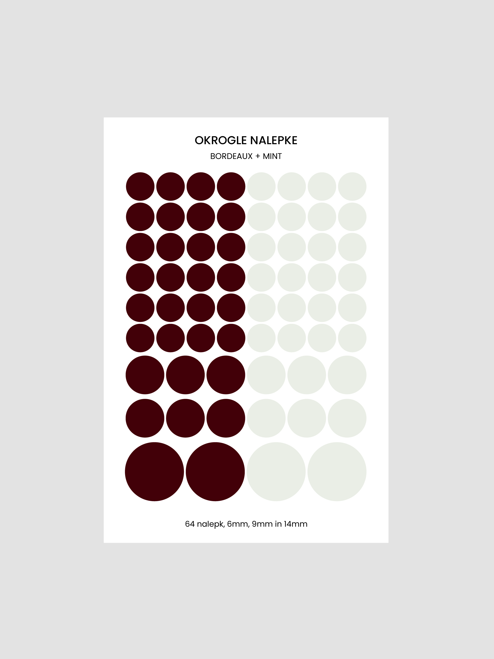 Set nalepk | okrogle | duo