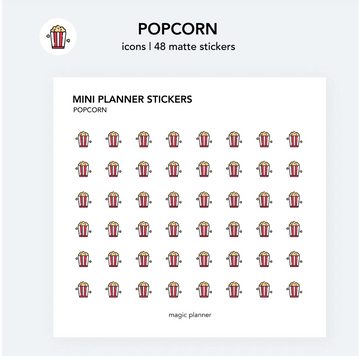 Planner stickers | Popcorn