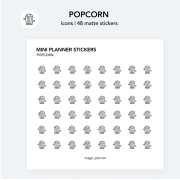 Planner stickers | Popcorn