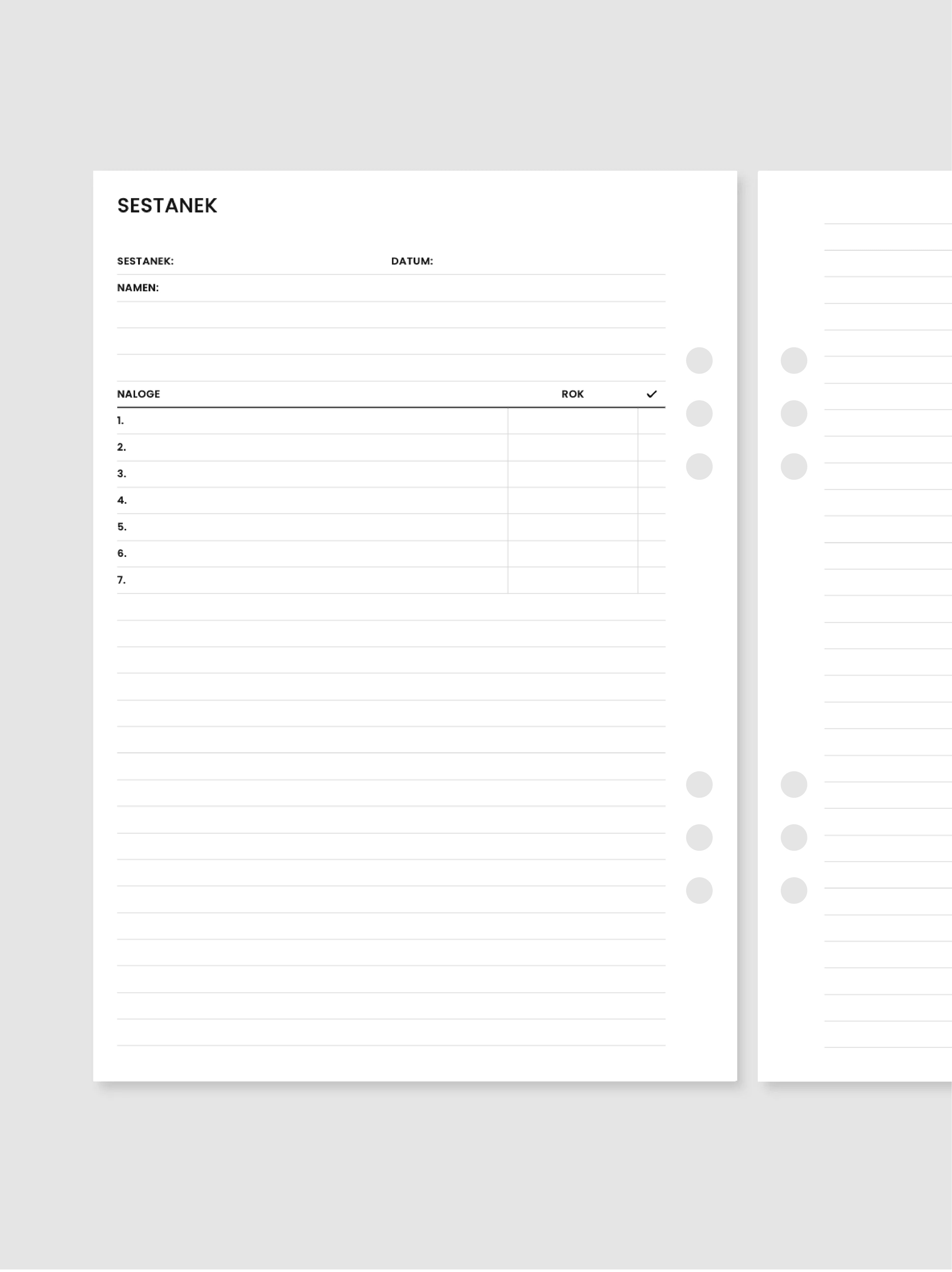 Sestanek | A5 inserti