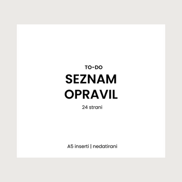 Inserti | seznam opravil