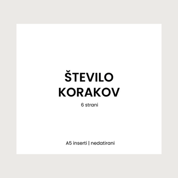 Inserti | število korakov | 6 strani