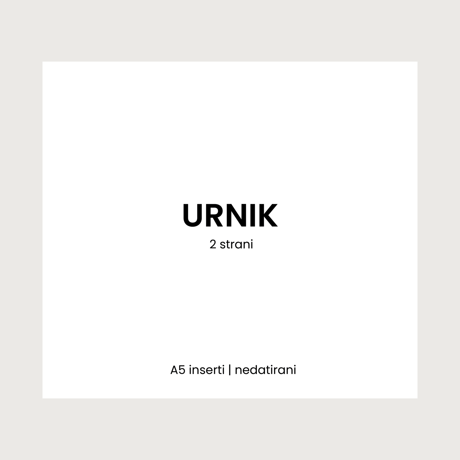 Inserti | 4 urniki | 2 strani